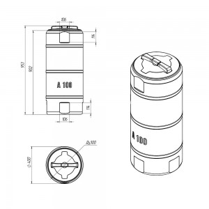Емкость A 100 л синяя 