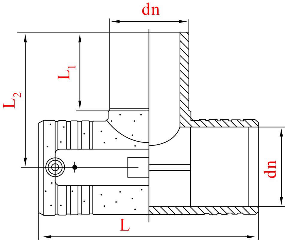 Тройник электросварной равнопроходной D 280X280X280 SDR11 (PN10/PN16)