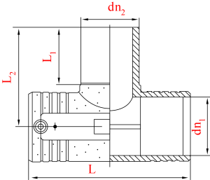 Тройник электросварной равнопроходной D 200X125X200 SDR11 (PN10/PN16) 
